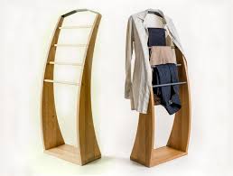 Solid Oak Wood Clothes Stand Personalised Oiled In Special Etsy Clothes Valets Wood Clothes Clothes Stand