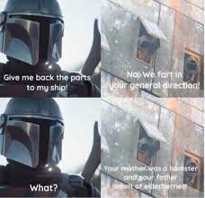 A Collection Of The Best The Mandalorian Memes Mama S Geeky Star Wars Memes Star Wars Humor Star Wars Fandom