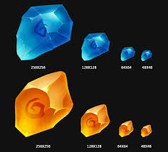 Gem Icon On Behance Game Inspiration Game Gem 2d Game Art