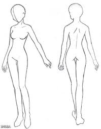 One will be drawing a front depiction of an anime face, and the other will be how to draw it from a 3/4 perspective. Dress Design Template Model Google Search Anime Poses Reference Character Design Girl Drawing