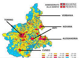 Inizialmente il termine piemonte, che a partire dalla fine del xii secolo apparve scritto nelle cartine topografiche nella versione latina pedemontium o pedemontis (che significa al piede del monte), identificava i possedimenti dei savoia, limitati ai tratti compresi in prossimità del sangone, della dora riparia e del po. Piemonte La Mappa Dei Contagi Ma Tanti Piccoli Comuni Senza Virus Corriere It