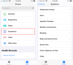 Swipe to the correct day, then tap the oval to log your period. How To Add Your Symptoms To The Health App On Iphone