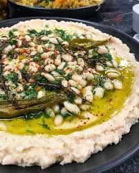 Cannellini Beans Are Cooked With Chilli Garlic And Hard Herbs Then Pureed With Confit Garlic The Oil From Cooking The Garlic Used To