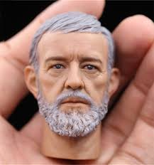 1/6 Alec Guinness Older Obi-Wan Man Head Sculpt Fit 12"Hot Toys Male Body  Figure
