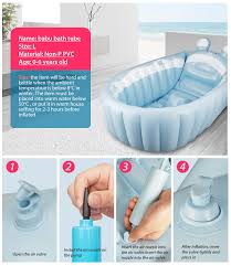 3) mommy's helper inflatable bath tub. Buy Portable Inflatable Baby Bathtub For Infants Cute Bath Tubs For Babies Toddler Bath Seat For Tub Sit Up Newborn Essentials Blue Online In Turkey B091b355q4