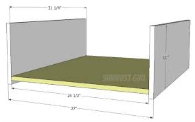 The upper most rail is the 1 x 3 and is left loose as it will be the drawer front for the hidden drawer. Queen Size Platform Bed Frame With Storage Drawers Sawdust Girl