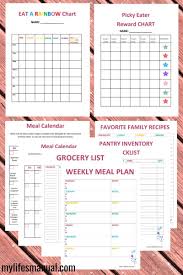 Meal Planning Templates For Moms Grocery List Templates Family Favorite Recipes Weekly Meal Pla Meal Planning Template Meal Planning Binder Vegan Meal Plans