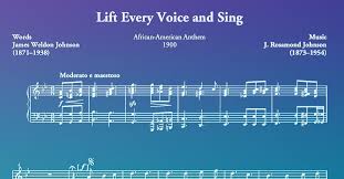 Lift every voice and sing, till earth and heaven ring, ring with the harmonies of liberty; Why The Black National Anthem Is Lifting Every Voice To Sing Videshibatmya Com