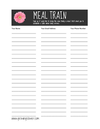 Meal Train Recipes Signup Make Invoice