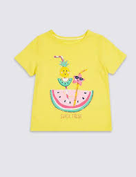 Pure Cotton Watermelon Top With Staynew 3 Months 7 Years M S Kids Nightwear Kids Outfits Kids Fashion
