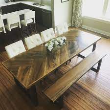 We were not able to find a match. My Beautiful 8 Custom Made Dining Table Wide Herringbone Plank Designed By Me Built By Ausden In Dining Room Remodel Diy Kitchen Table Farmhouse Dining Table