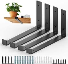 Buy industrial metal shelf brackets and get the best deals at the lowest prices on ebay! Buy Shelf Bracket 12 Inch Heavy Duty J Shelf Brackets With Lip Metal Wall Shelf Brackets Floating Shelf Hardware For Diy Open Kitchen Shelves Online In Indonesia B09bw4p88z