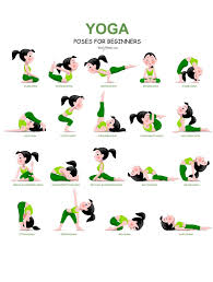 20 easy yoga poses for beginners with a free printable