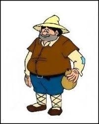Cuando el protagonista, don quijote decide armarse de caballero andante y emprender aventuras, le pide a su vecino sancho. Sancho Panza Don Quijote De La Mancha 1979 Cruz Delgado Jose Romagosa Tv Serie Zelda Characters Fictional Characters Character
