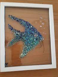 2nd Project Sea Glass Art Projects Sea Glass Window Art Sea Glass Art