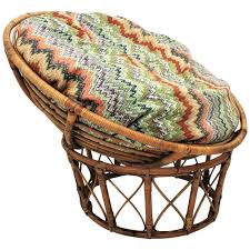 Chairs └ furniture └ home, furniture & diy all categories antiques art baby books, comics & magazines business. Bamboo And Rattan Papasan Lounge Chair With Missoni Style Cushion For Sale At 1stdibs