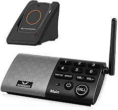 Buy Hosmart Wireless Two Way Conversation Caregiver Pager For Elderly Senior Personal Alert Alarm Call Button For Home Safety Black Online In Vietnam B089gdwrm8