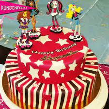 Diy kuchen und tortenstücke selber basteln für monster high puppen. Sweet Torte Mit Monster High Figuren