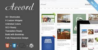 Accord Responsive Wordpress Blog Theme Blog Themes Wordpress