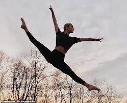 Beautiful little ballerina wearing a white swan bandage on her head. Dancer Reveals Quarantine Ab Exercises That Transform Your Body In Three Weeks Daily Mail Online