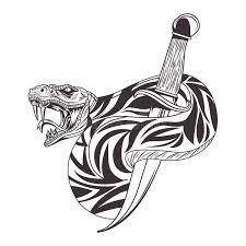 Love tattoos tattoo illustration bad tattoos tattoo designs dagger tattoo tattoos sword tattoo knife tattoo sleeve tattoos. Knife With Snake Drawn Tattoo Icon Stock Vector Illustration Of Style Dark 151603324