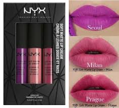 Jump to a particular section if you know what information you're looking for! Nyx Soft Matte Lip Cream 3pc Set 07 Seoul Milan Prague Buy Online In China At Desertcart 50263417
