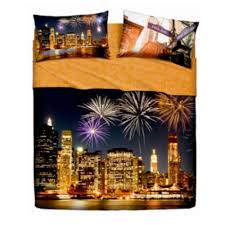 Ogni completo letto bassetti è in grado di vestire con stile e comfort la tua camera da letto; Set Lenzuola Letto Piazza E Mezza Puro Cotone Bassetti New York Party