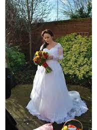 Ball Gown V Neck Long Sleeves Lace Sweep Brush Train Tulle Wedding Dresses Tulle Wedding Dress Long Wedding Dresses Bridesmaid Dresses Long Chiffon