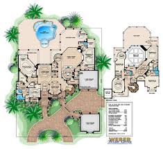 Mediterranean House Plan Tuscan Style Mansion Home Floor Plan Mediterranean Style House Plans Luxury House Plans Tuscan House Plans