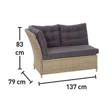 120x80cm + rugkussens (basic taupe) madison. Lounge Set Mit Esstisch Madison 4 Teilig Nature Kaufen Bei Obi
