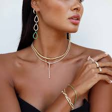 4-Prong Diamond Tennis Lariat for Women