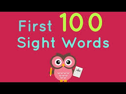 First 100 Sight Words Kindergarten And First Grade Sight Words Fry Words Dolch Learn To Read Youtube