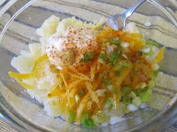 The outside is brown and crisp, coated in a crust of sea salt. Twice Baked Potatoes No Meals On Wheels