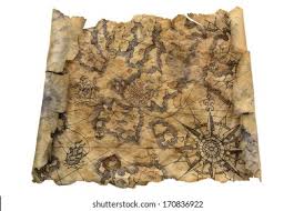 Hogy átmenjen egy veszélyes utat, és megtalálni az elrejtett kincset a térképen. Fantasy Regi Terkep Hd Hatterkep Letoltese