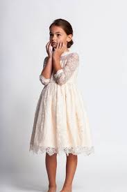 Cream Flower Girl Dressivory Lace Dressjunior Bridesmaid Etsy In 2020 Girls Formal Dresses Flower Girl Dress Ivory Lace Cream Flower Girl Dress