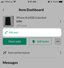 Be sure to check out offerup's help section for tips on how to sell things faster, too. How To Edit My Post Offerup Support