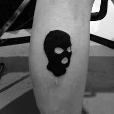 Ski mask temporary tattoo sticker (set of 2). 30 Ski Mask Tattoo Designs For Men Masked Ink Ideas