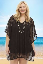Black Bathing Suit Cover Up Plus Size Easy Breezy This Always For Me Plus Size Cote D Azur Dot Cover Up Is The Perfect Light Weight Cover Up To Throw On Trendy Plus Size Swimsuits Cover Up Fashion