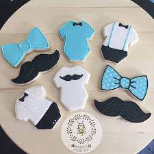Bigote Bebe Ducha Cookies Comida Para Baby Shower Galletas De Bigote Ducha De Chicas