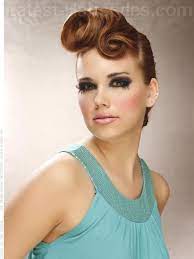25 Easy Cute Updos For Medium Hair Glamorous Hair Vintage Hairstyles Retro Hairstyles
