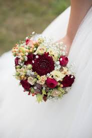 Brautstrauss Bridal Bouquet Rot Weinrot Schleierkraut Schleierkraut Hochzeit Brautstrauss Blumenstrauss Hochzeit