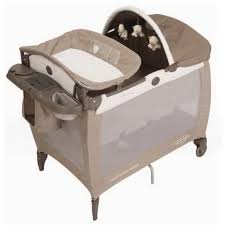 Graco Brown Contour Electra Bear Travel Cot Playard Travel Cot Graco Cot