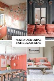 Shop the top 25 most popular 1 at the best prices! 45 Grey And Coral Home Decor Ideas Digsdigs