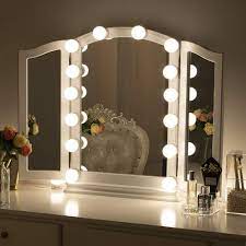 Featuring 15 light sockets for bright lighting equipped with a dimmer switch and convenient usb and power outlets. Hollywood Led Vanity Mirror Lights Kit With Dimmable Light Bulb Chend Chende Hollywood Vanity Mirror