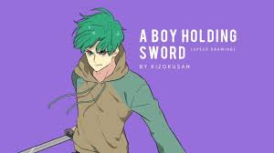 Image of giyu tomioka demon slayer kimetsu no yaiba wiki fandom. A Boy Holding Sword Speed Drawing Youtube