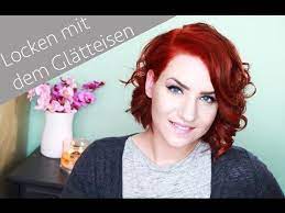 Locken Und Volumen Mit Dem Glatteisen Bob Styling Sponsored Youtube Locken Machen Kurze Haare Locken Glatteisen Frisuren Kurze Haare