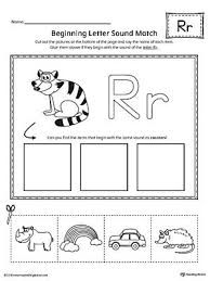 Letter R Beginning Sound Picture Match Worksheet Beginning Sounds Worksheets Letter R Kindergarten Reading Worksheets