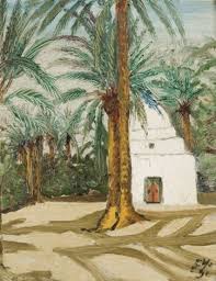 Marabout Dans Loasis A Tozeur By Yahiaturki Desert Oasis Painting Art