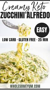 Zucchini Alfredo Recipe Keto Zoodles Alfredo Zoodle Recipes Recipes Zucchini Alfredo