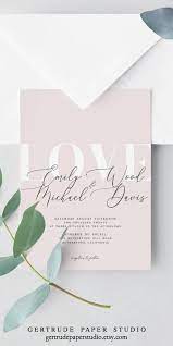 Printable Blush Pink Wedding Invitation Instant Download Diy Etsy Diy Wedding Invitations Templates Wedding Invitations Romantic Blush Pink Wedding Invitations